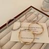 Elegant High-End Hoop Earrings for Women – Fashionable, Lightweight, and Perfect for Larger Faces