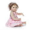 NPK 55cm Reborn Baby Toddler Girl Very Soft Cloth Doll Bath Toy Lifelike Real Soft Touch Bath Toy