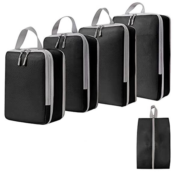 Compressible Travel Storage Bag Set: Large Capacity Suitcase Organizers & Digital Accessories