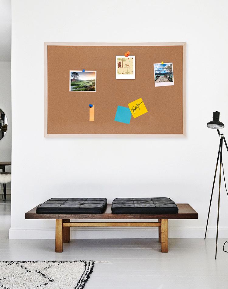 Creative Cork Board Photo Wall - Kindergarten Theme for Home, Office, Dorm