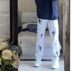 7705 CHROME HEARTS Men's and Women's American Style Trendy Jeans with Fabric Patches, Casual and Fashionable High Street Pants