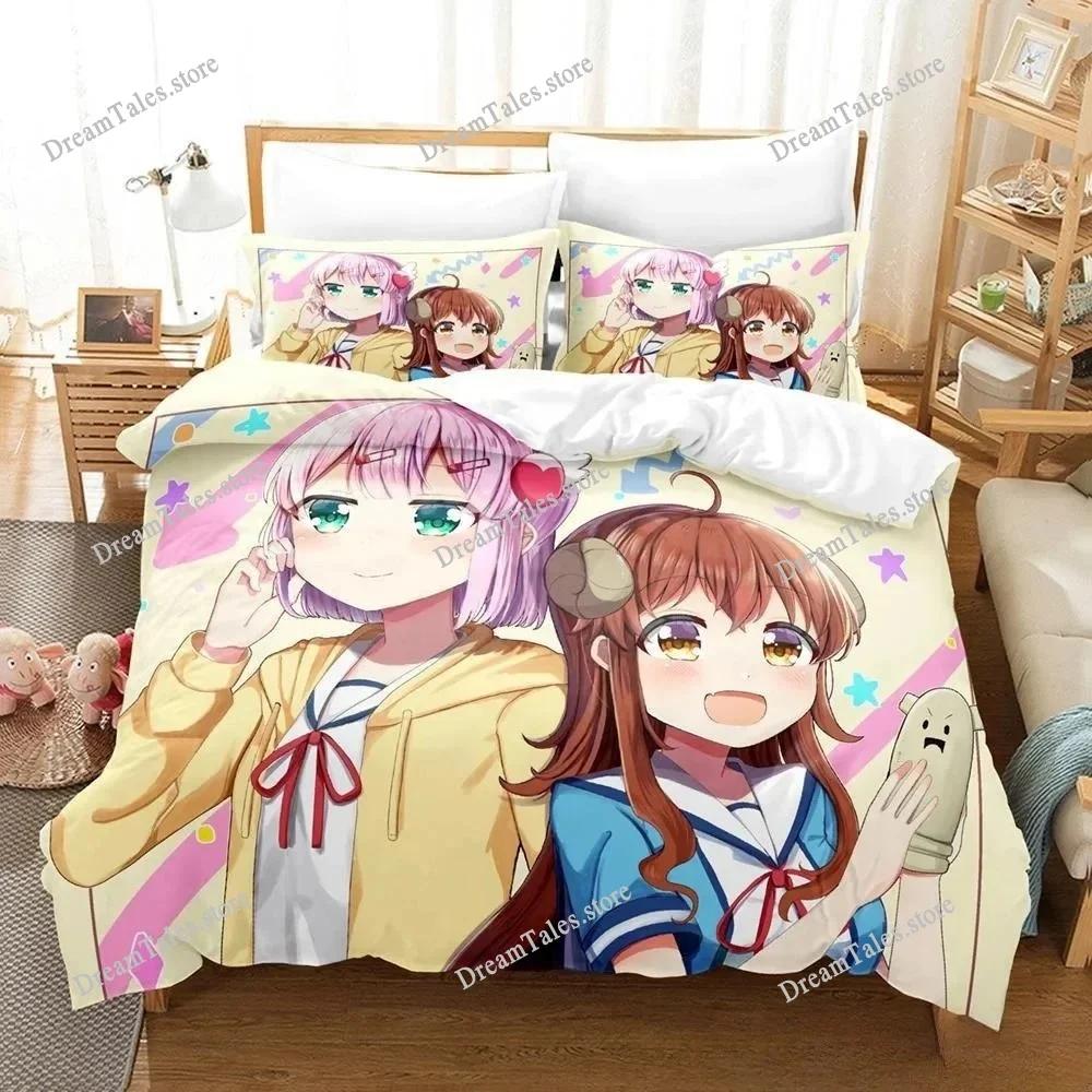 Anime Girls The Demon Girl Next Door Bedding Set Boys Girls Twin Queen Size Duvet Cover Pillowcase Bed Kids Adult Home Textile