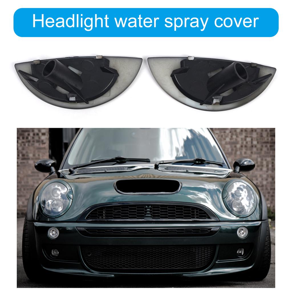 Car Front Bumpers Headlight Washer Cover Caps 6312922155 for R52 2001-2006 Left Right Trim Cover Caps