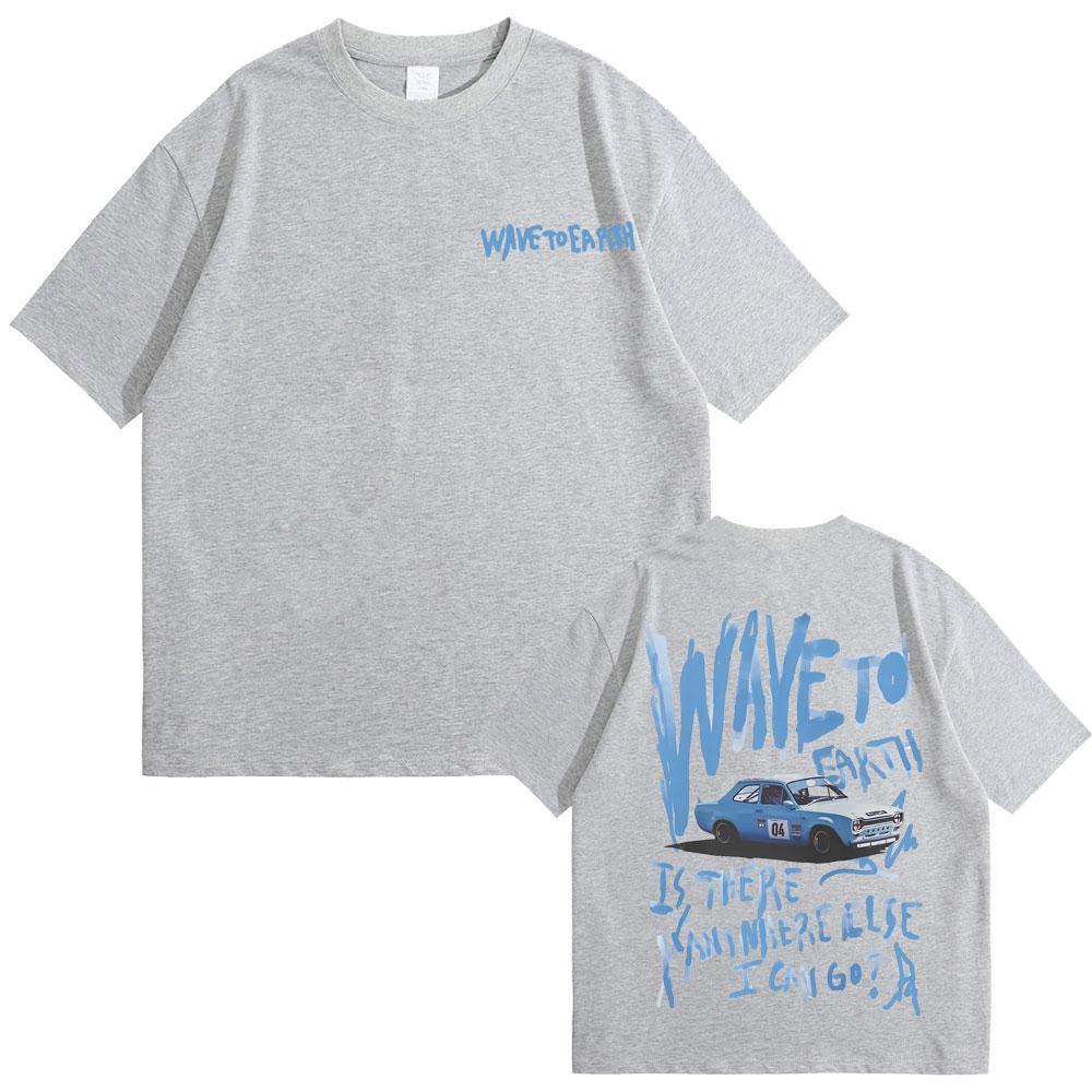 Korean Band Wave To Earth Graphic Print T-shirts Men Women Hip Hop Fashion Casual T Shirts Men's Oversized Short Sleeve Tshirt