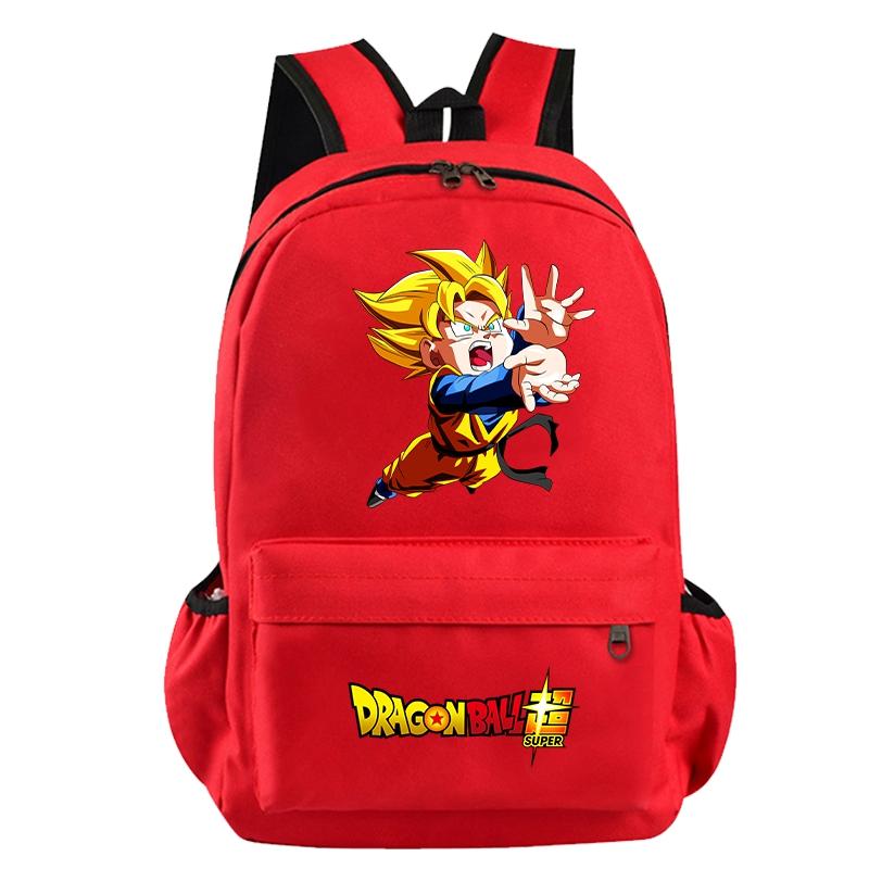 Anime Dragon Ball Printed Boy Girl Schoolbag Student Boy Girl Schoolbag Document Bag Children Teenager Breathable Bagpack Waterproof School Bag