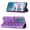 For Motorola Edge 40 Neo 5G Wallet Case with Wrist Strap Butterfly Imprint Leather Phone Cover