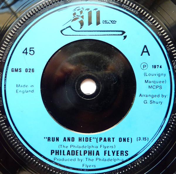 

7-дюймовая пластинка PHILADELPHIA FLYERS - Run And Hide GMS026 GM Records 1974 UK Soul/Funk б/у