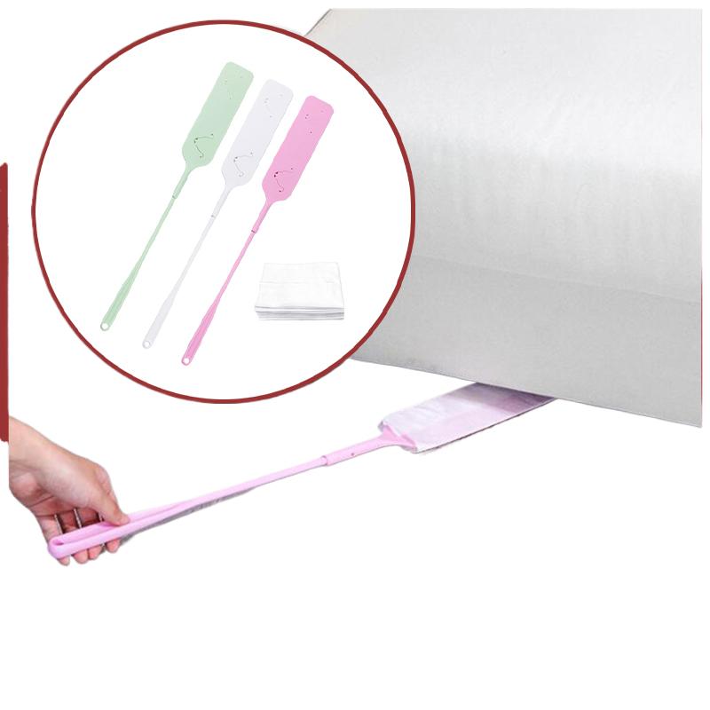 Dust Cleaning Brush With 20Pcs Non-Woven Cleaning Cloth Detachable Long Handle Dust Gap Brush For Home Corner Cleaning Tool