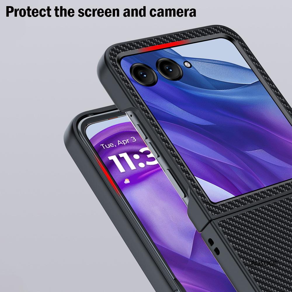 Pentru Motorola Razr 60 Ultra Razr 50 Huse Textură Fibră PU-Piele Husă pentru Motorola Moto Razr Ultra 2025 2024 Fundă Capă