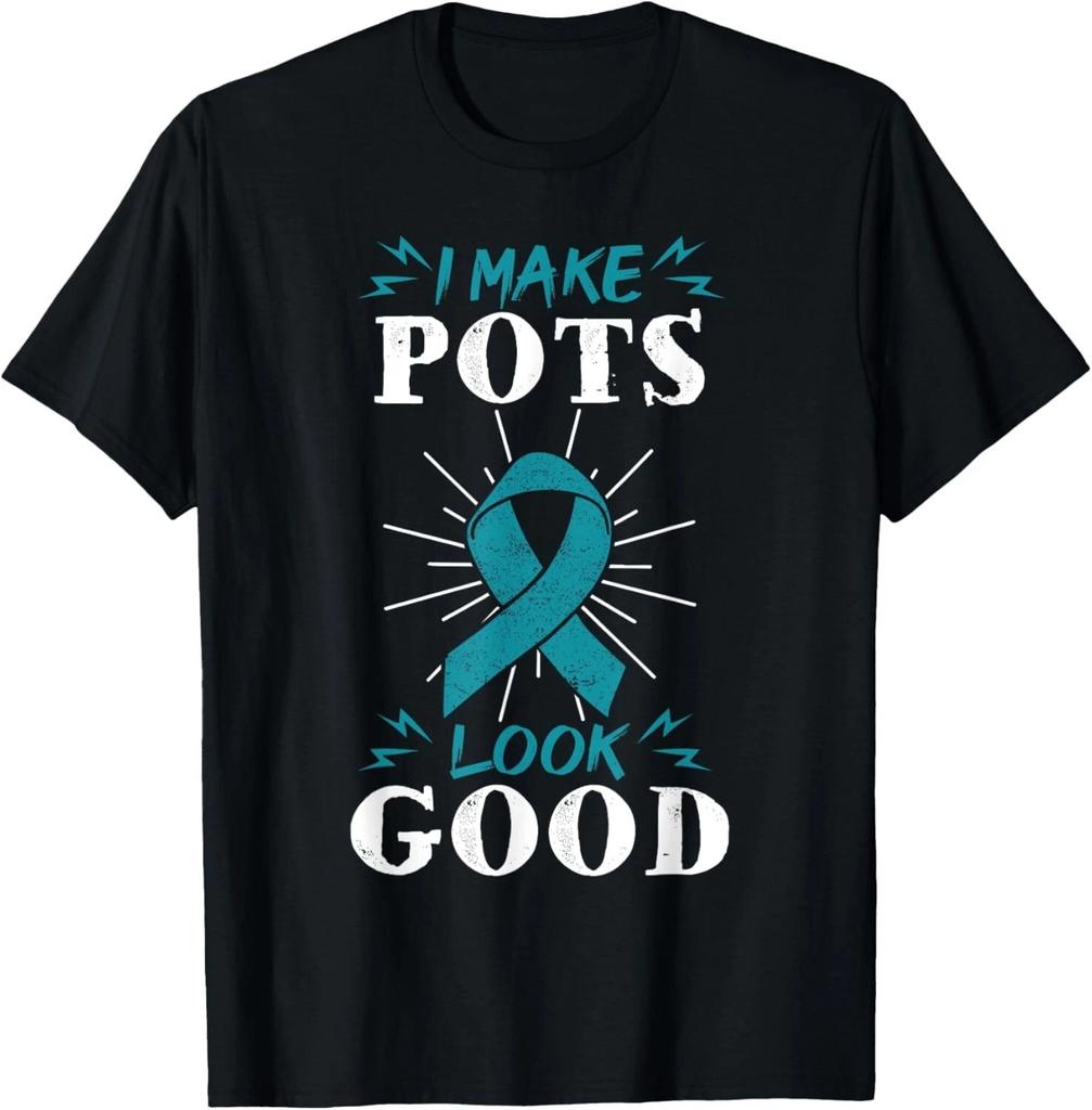 POTS Awareness Dysautonomia Cardiologists Turquoise Ribbon T- Shirt