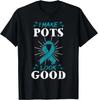 POTS Awareness Dysautonomia Cardiologists Turquoise Ribbon T- Shirt
