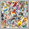 50 Sheets Bird Pattern Decorative Stickers for Earphones, Desktops, and Water Cups – No Cutting Needed