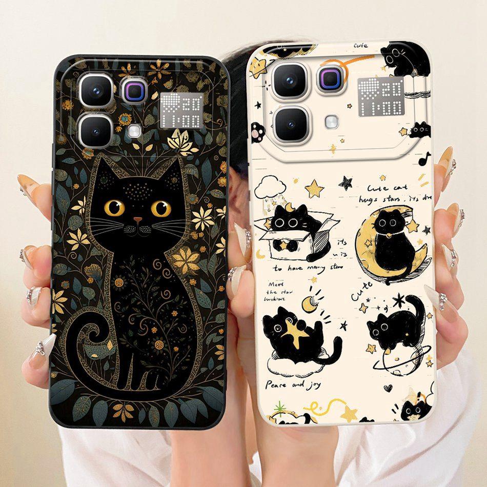 For Infinix Note 60 Pro Note60 Cute Cat Flower Cartoon Phone Case For Infinix Note 60 60Pro 5G Soft Silicone Covers Bumpers