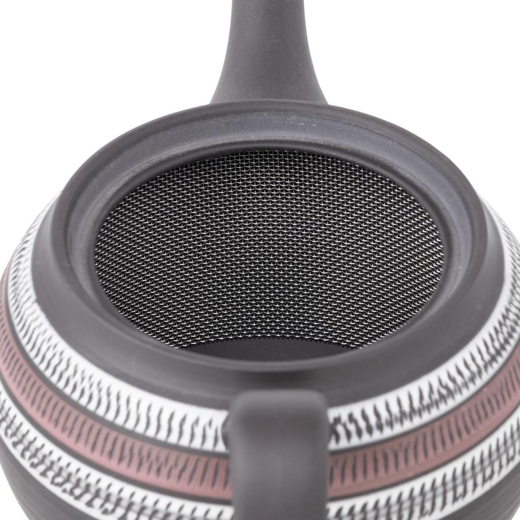 with Obi for Green and Made in tk014 Tokoname-yaki Teapot, Takeharu, Three-Color Biri, 270ml, Net, Deep-Steamed Tea, Hojicha, Genmaicha, Japan, Boxed,