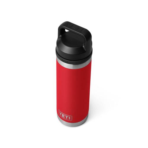 Yeti Rambler 18oz Vacuum Insulated Stainless Steel Bottle with Chug Cap, Rescue Red