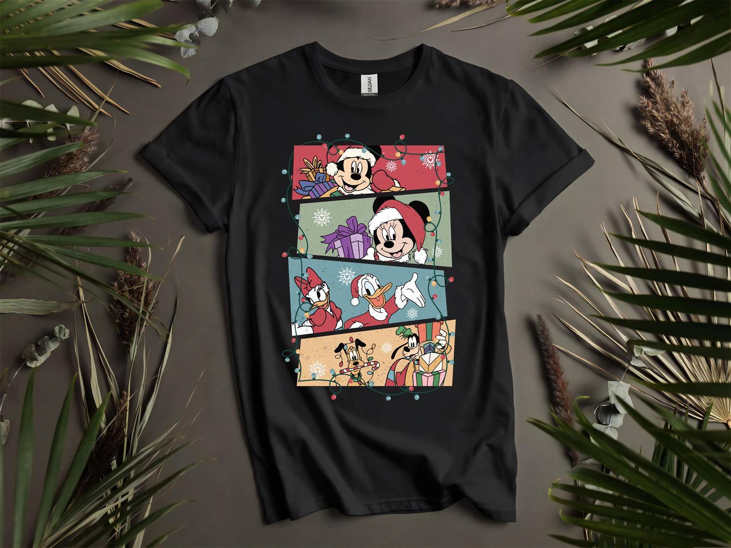 Футболка Mickey s Friends Christmas Mood Футболка Мужская Женская Унисекс Футболка L25 M