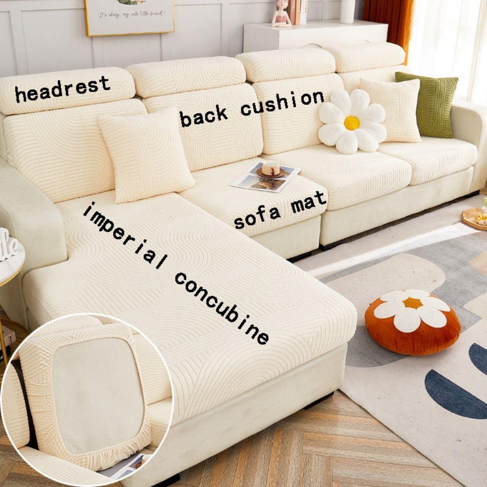 Бежевый серый зеленый эластичные чехлы для диванов домашний декор универсальный вязаный чехол для сиденья противоскользящие мягкие секционные чехлы для дивана дивана sofa mat cover 1769₽