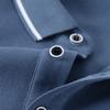 Spring and Autumn Solid Color Long-Sleeved T-shirt Men's New Polo Collar Loose Polo Shirt