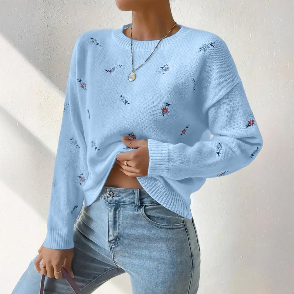 Long-sleeved Loose Hollow Hook Flower Pullover Sweater Versatile Fashionable Warm Shawl Large Size Sweater Thin Sweater For Women