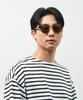 CUT Sunglasses Browline UV for Gold [Zoff] SUNCUTGlasses/UV100% Wellington-style (Brown (Demi Pattern) ZP241G02_49A1) Half-frame, Anti-slip,