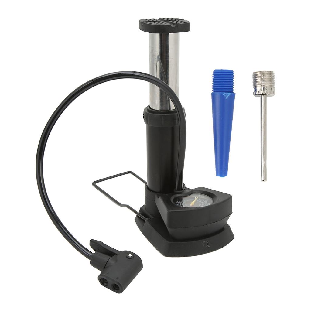 Foot Pump Aluminum Alloy High Pressure Portable Mini Pedal Pump for Bicycle Basketball Inflatable