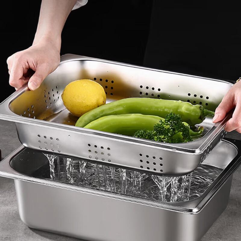 Huabeishi 1/1 Edelstahl Lochblech Abtropfschale