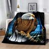 Eagle Printed Blanket Household Sheet Sofa Cover Living Room Office Lunch Break Blanket Soft Casual Washable Thermal Blanket