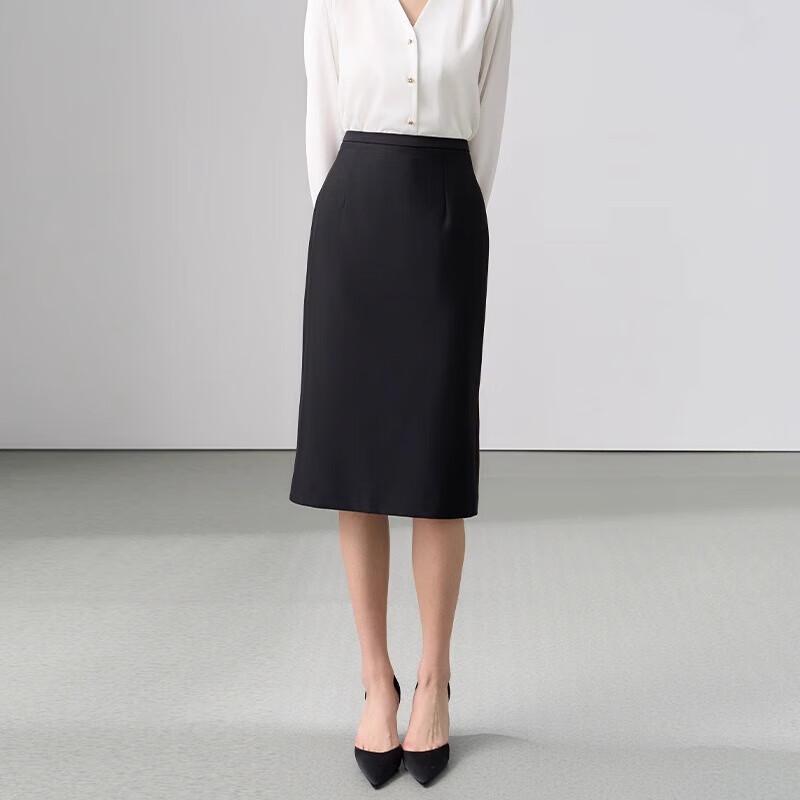 Women's Professional Black Pencil Skirt