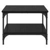 Coffee Table Black Oak Look 55 X 55 X 40 Cm Wood Based Panel