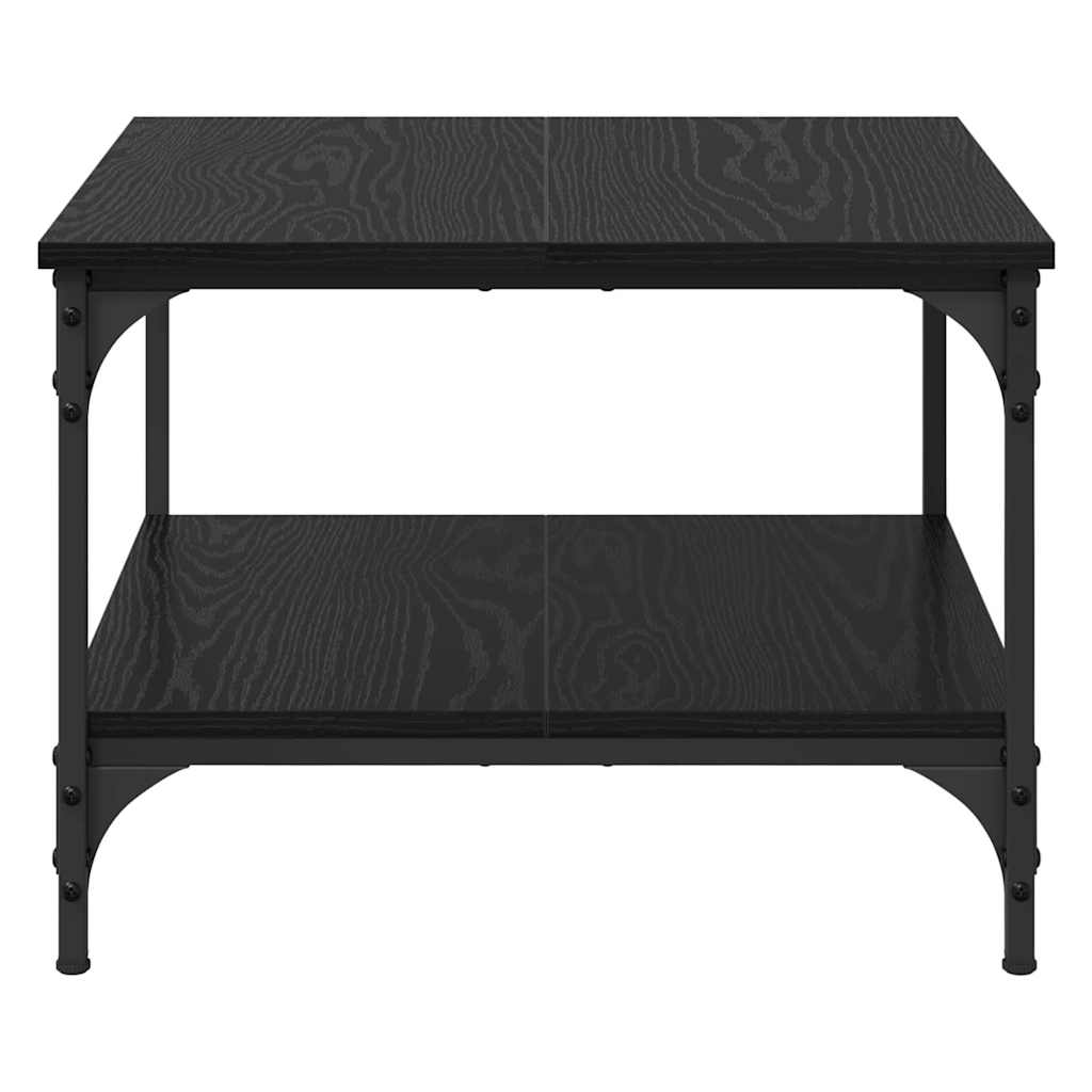 Coffee Table Black Oak Look 55 X 55 X 40 Cm Wood Based Panel