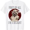 First Of All I'm A Delight Raccoon Nurse Funny Halloween T-Shirt