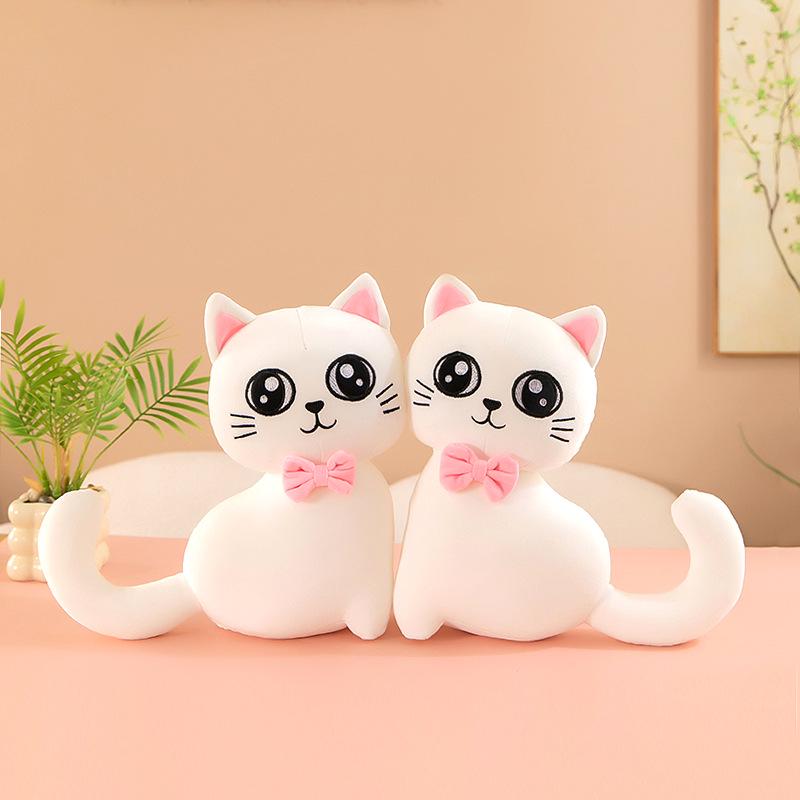 

Подушка-игрушка мультяшный кот через границу: Милый Домашний Декор и Кукла в Подарок на День Рождения Ребенка 30cm (0.25kg) белый