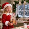 Christmas Wreath Bow 10-Piece Vintage Christmas Decorations Bow Ornaments Tree Topper Decor For Indoor Window Wall Door Living