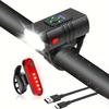 Fahrradlicht vorne, wiederaufladbar, USB, Power-Display, LED-Fahrradlicht, wasserdicht, Fahrradscheinwerfer, Taschenlampe, Fahrradzubehör
