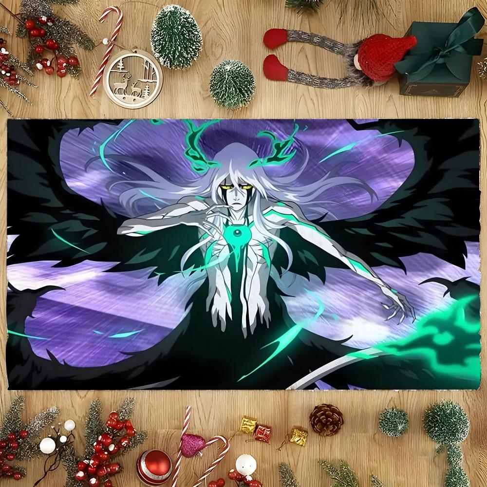 Fußmatte Weicher Flanellteppich Rutschfeste Saugfähige Matte für Badezimmer Schlafzimmer Heimdekoration Anime B Bleach