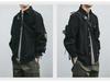 Men's Japanese Retro Long Sleeve Work Shirt - Korean Style Trendy Loose Fit with Pocket