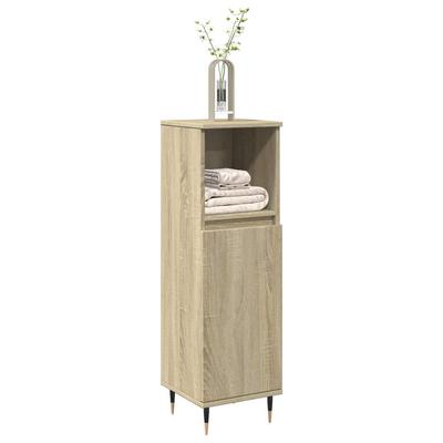 Vidaxl Bathroom Cabinet, Sonoma Oak, 30X30X100 Cm
