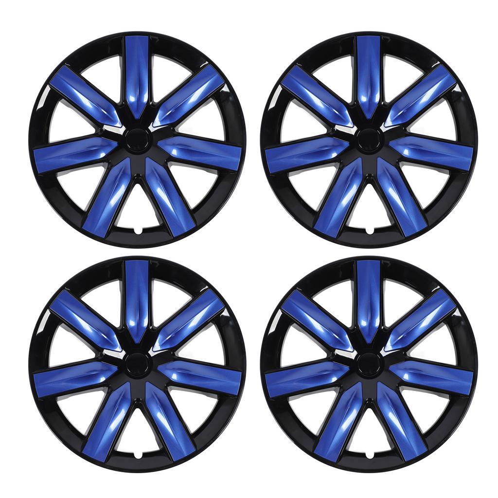 4Pcs Car Hub Cap 19in Sporty Look Protective Buckle Installation Wheel Hub Cap Cover for Model Y