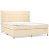 Sommier à lattes avec matelas - Maison Exclusive - 160x200 cm - Tête de lit réglable - Beige