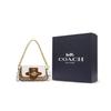 Coach Brie 22 Color Block Classic Logo Detachable Shoulder Strap Snap Leather Handbag Women handbag CM064-IMVGB