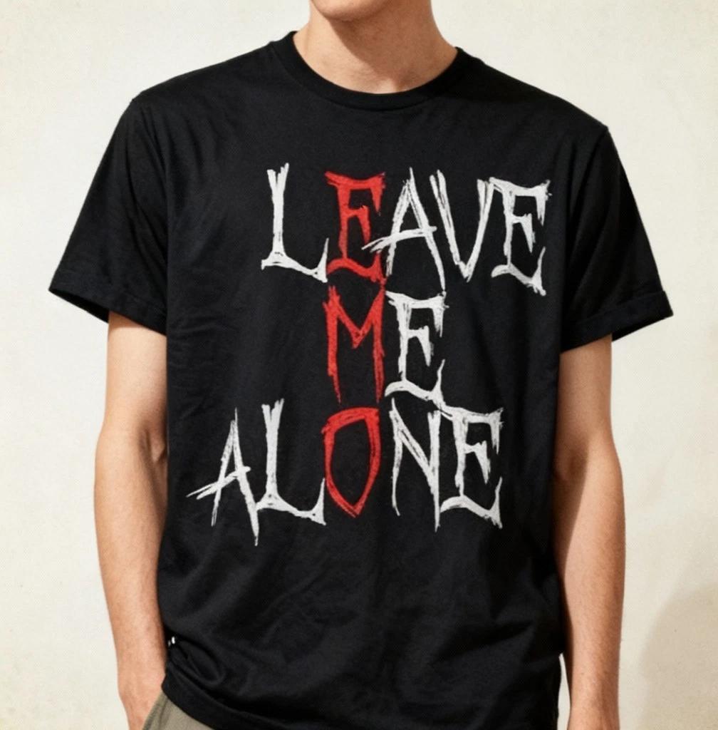 NWT Leave me Alone Emo clothes Emocore Emo Music Fan Emo T-Shirt S