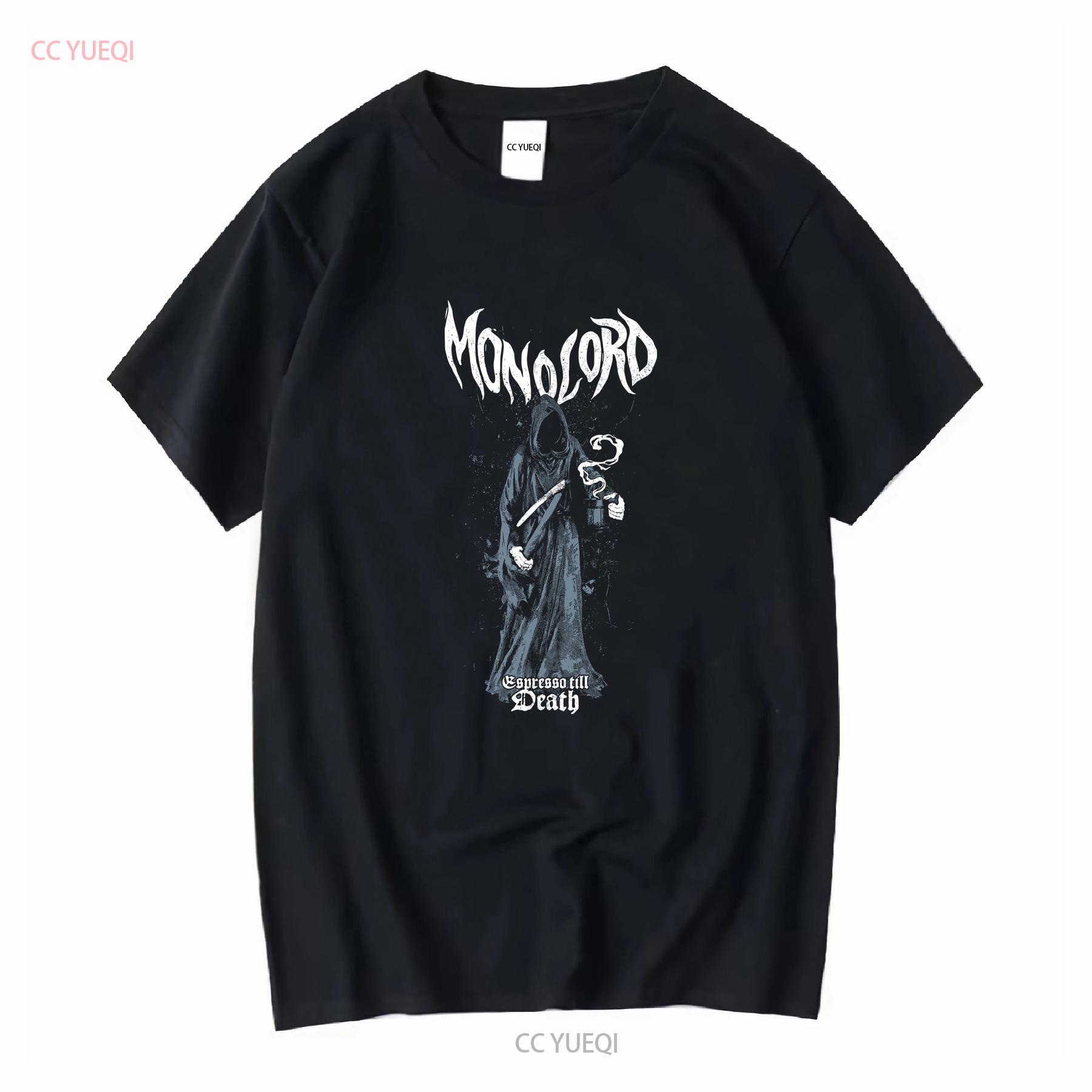 

Vintage Monolord band Death Men T shirt Black All Sizes FF1310 vintage Washed fashion Versatile Top For Everyday Wear 4XL