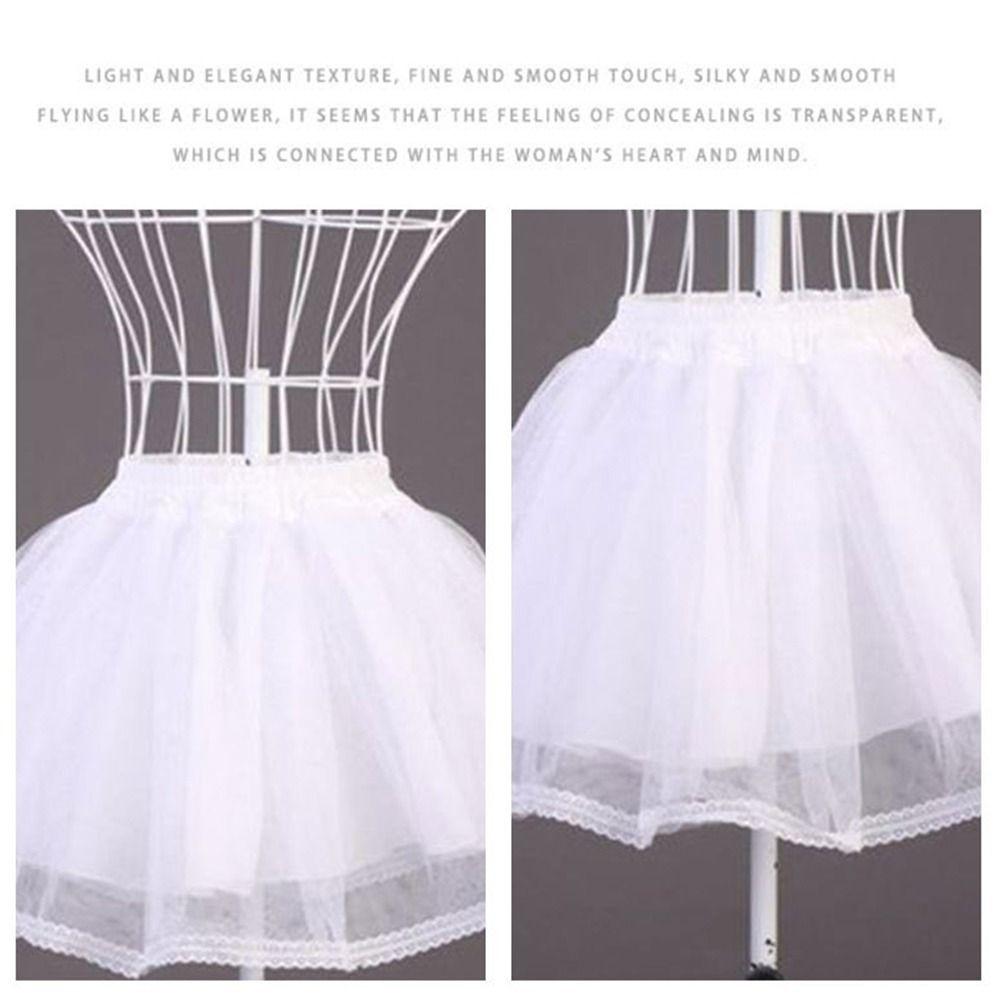 White Underskirt Crinoline A-line Shape Ball Gown Petticoats Fashion Flower Dress Accessories