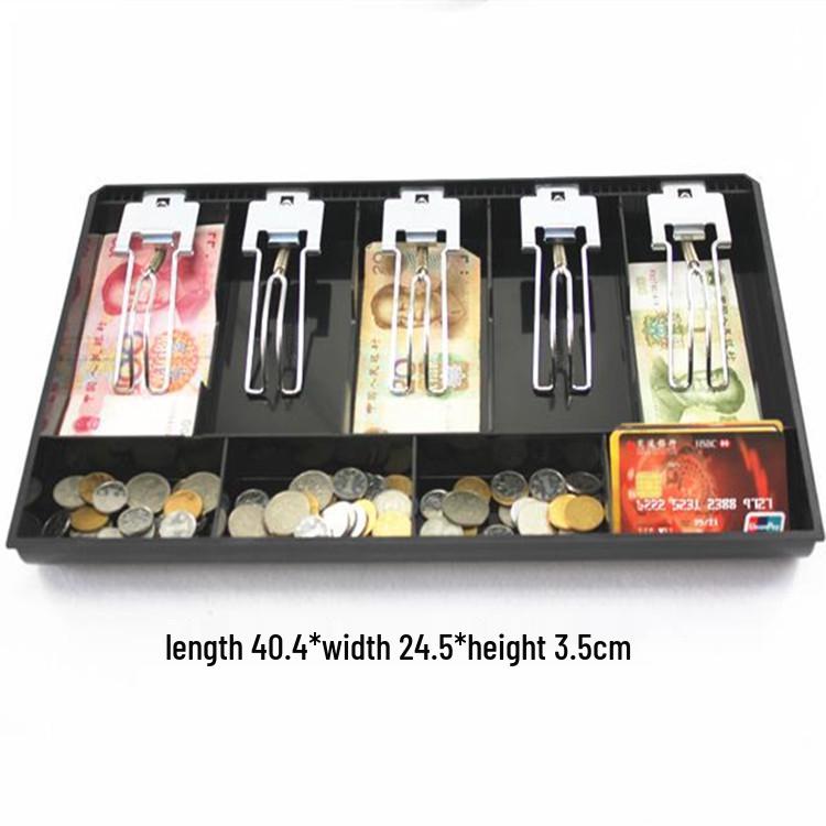 Five-Compartment Cash Register Storage Tray for Supermarkets and Convenience Stores
