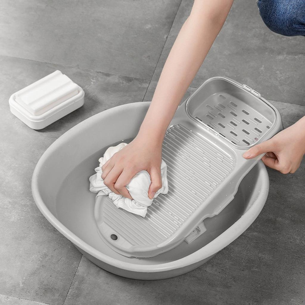 Mini tarka 2 w 1 przenośna antypoślizgowa plastikowa deska do prania z uchwytem na mydło do domu Dormi