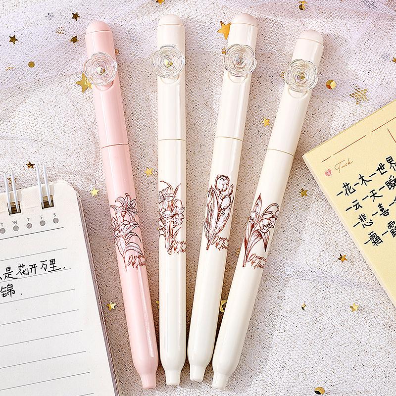 

4pcs Kawaii Cute Mini Portable Butterfly Pen School Office Supplies Student Writing Black Ink Stationery Gift Prize Pocket Pen (as the picture,black)