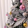 72-Piece Christmas Tree Decorations Set: Houses, Gift Boxes, Snowmen, Sleigh, and Painted Plastic Ornaments