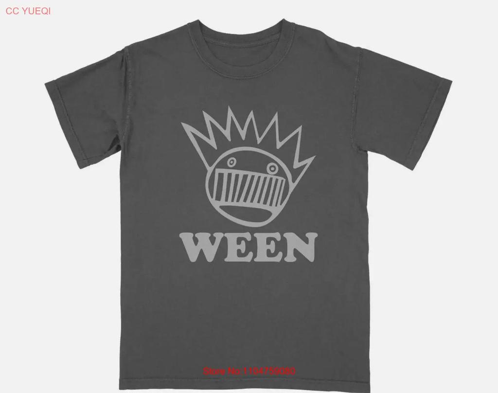 Ween Boognish Klassisches T-Shirt vintage gewaschen dehnbar Streetwear lässig Unisex Top für den Alltag bequem Mann