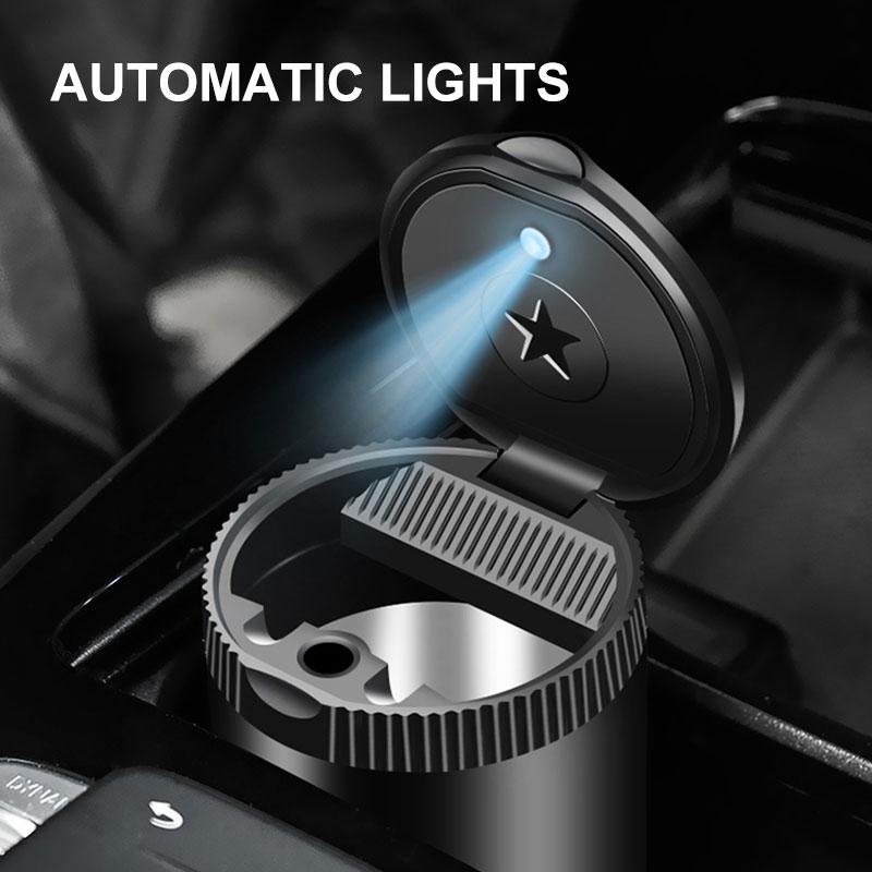 1Pcs Portable Car LED Automobile Ashtray Car Accessories for Chevrolet Captiva Colorado Spark Corsa Volt Styling
