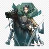 Attack On Titan Eren Yeager Ackerman Clipart Záplaty na oblečení Velké Anime záplaty Přenos tepla Vinylová nálepka Nažehlovací obtisky na oblečení
